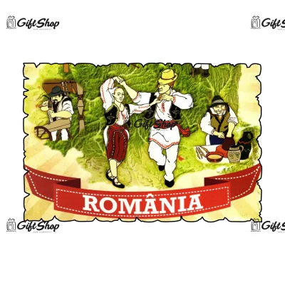 Tarani romania, magnet frigider mgs028
